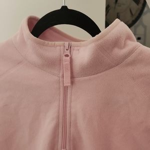 1/4 zipper Light pink fleece pullover. Life brand from JCP. XL